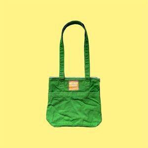 Big Bud Press Kelly green over-shoulder zip mini tote bag